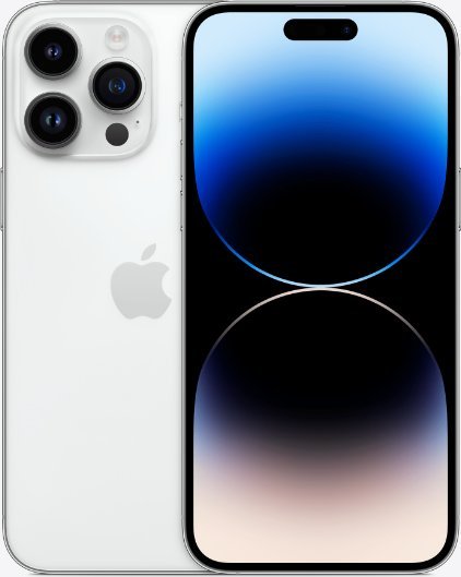 Smartfon Apple iPhone 14 Pro Max 128GB Silver (MQ9Q3)