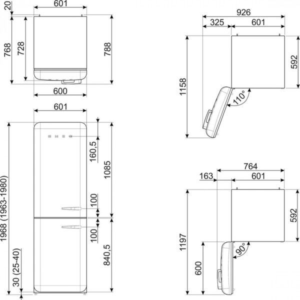 Lodówka Smeg FAB32LOR5