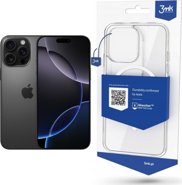 Smartfon Apple iPhone 16 Pro Max 256GB Black Titanium (MYWV3) + Etui MagCase