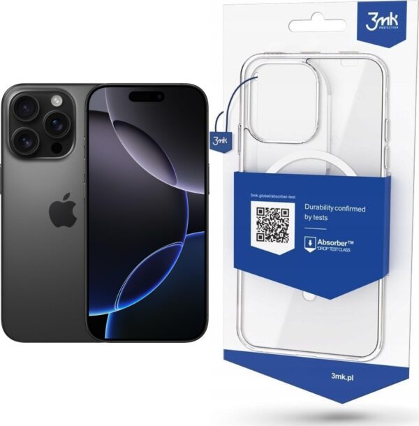Smartfon Apple iPhone 16 Pro 256GB Black Titanium (MYNH3) + Etui MagCase