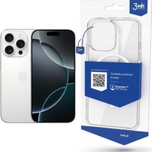 Smartfon Apple iPhone 16 Pro 256GB White Titanium (MYNJ3) + Etui MagCase