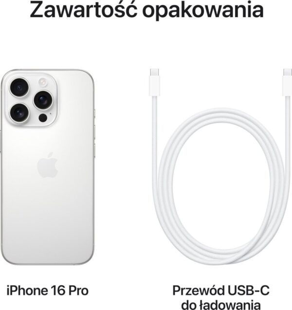 Smartfon Apple iPhone 16 Pro 256GB White Titanium (MYNJ3) + Etui MagCase