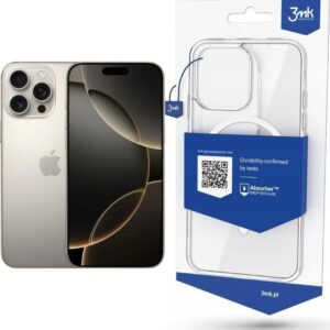 Smartfon Apple iPhone 16 Pro Max 8/256GB Natural Titanium (MYWY3HX/A) + Etui MagCase