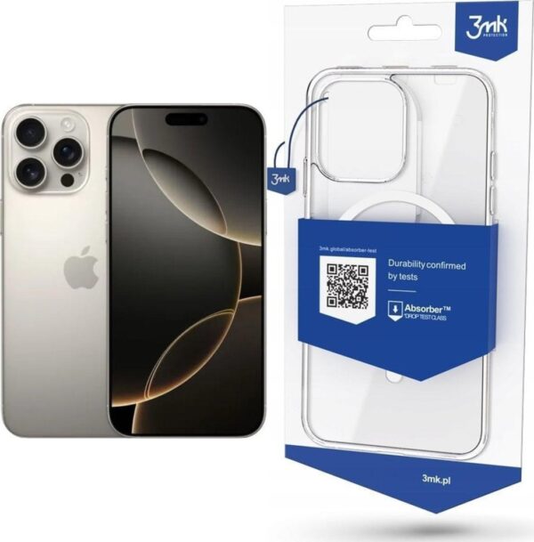 Smartfon Apple iPhone 16 Pro Max 8/256GB Natural Titanium (MYWY3HX/A) + Etui MagCase