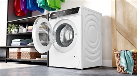 Pralka Bosch Bosch | WGB244ALSN | Washing Machine | Energy efficiency class A | Front loading | Washing capacity 9 kg | 1400 RPM | Depth 59 cm | Width 60 cm | Display | LED | Steam function | White