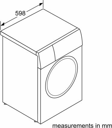 Pralka Bosch Bosch | WGB244ALSN | Washing Machine | Energy efficiency class A | Front loading | Washing capacity 9 kg | 1400 RPM | Depth 59 cm | Width 60 cm | Display | LED | Steam function | White