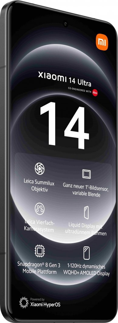 Smartfon Xiaomi 14 Ultra 5G 16/512GB Czarny  (MZB0G86EU)