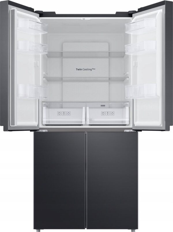 Lodówka Samsung Samsung RF48A400EB4 chłodziarko-zamrażarka otwierana obustronnie Wolnostojący 488 l E Antracyt