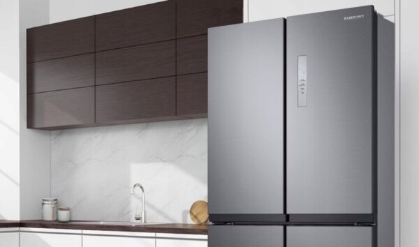 Lodówka Samsung Samsung RF48A400EB4 chłodziarko-zamrażarka otwierana obustronnie Wolnostojący 488 l E Antracyt