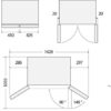 Lodówka Concept Lodówka Multidoor Quattro BLACK LA8383bc