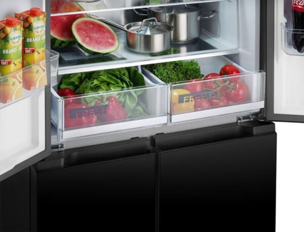 Lodówka Concept Lodówka Multidoor Quattro BLACK LA8383bc