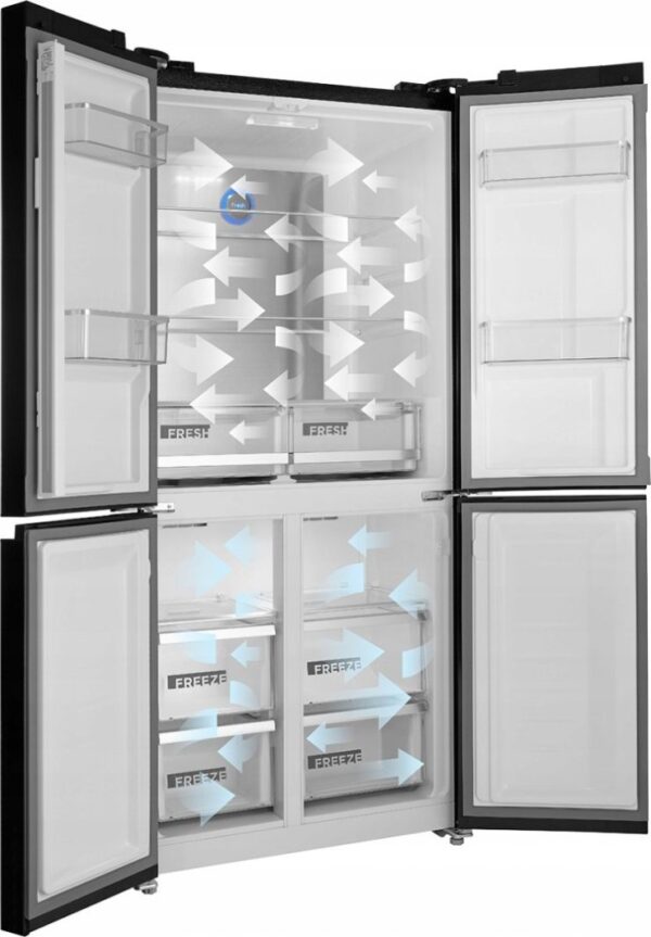 Lodówka Concept Lodówka Multidoor Quattro BLACK LA8383bc