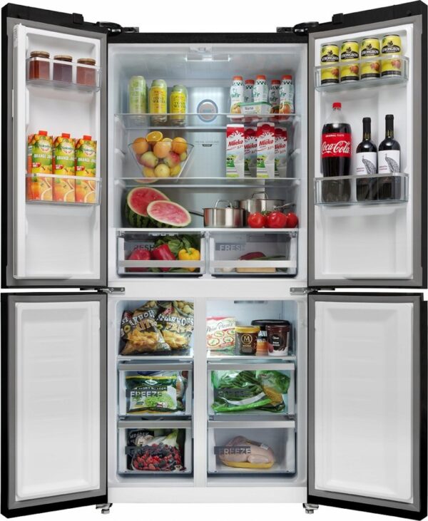 Lodówka Concept Lodówka Multidoor Quattro BLACK LA8383bc