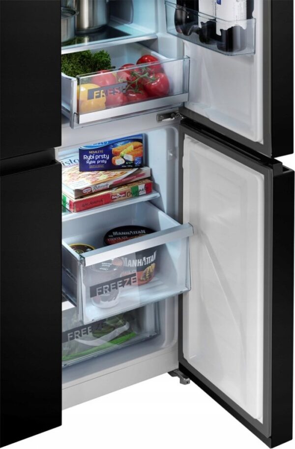 Lodówka Concept Lodówka Multidoor Quattro BLACK LA8383bc