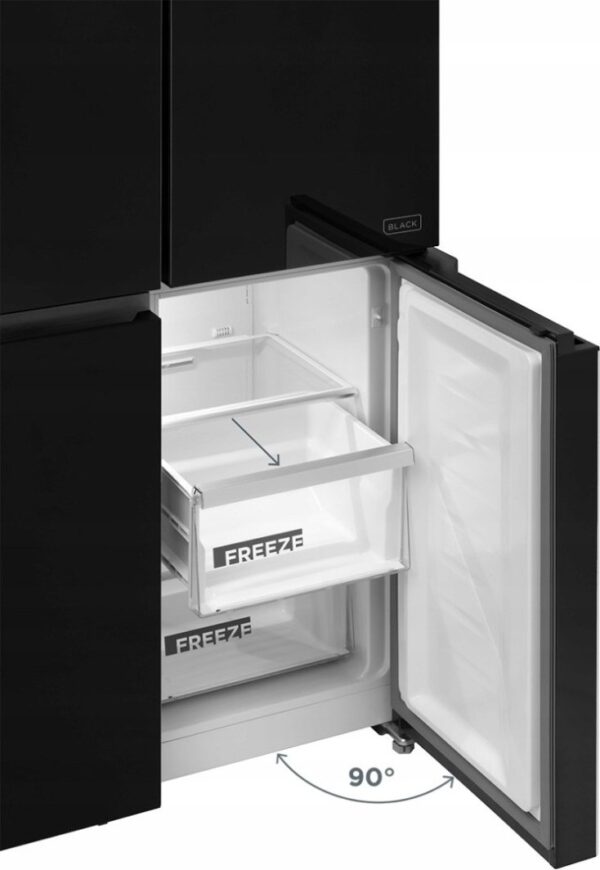 Lodówka Concept Lodówka Multidoor Quattro BLACK LA8383bc