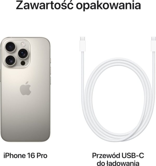 Smartfon Apple iPhone 16 Pro 512GB Natural Titanium (MYNQ3)