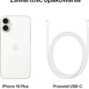 Smartfon Apple iPhone 16 Plus 512GB White (MY1X3)