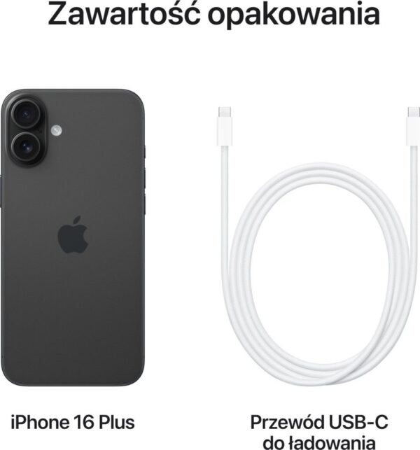 Smartfon Apple iPhone 16 Plus 512GB Black (MY1P3)