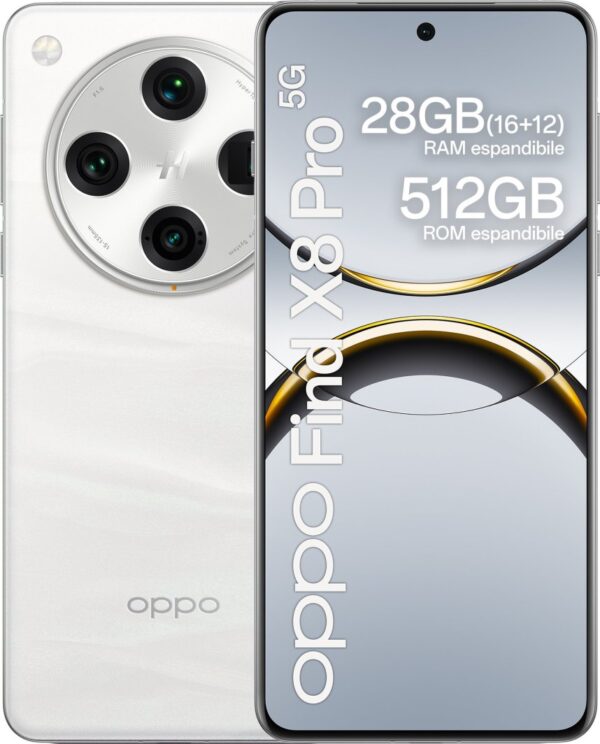 Oppo Find X8 Pro 5G Dual Sim 16GB RAM 512GB - Pearl White