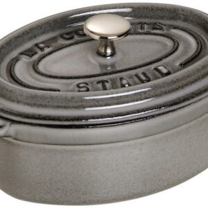 Mini garnek żeliwny owalny Staub - 250 ml, Grafitowy