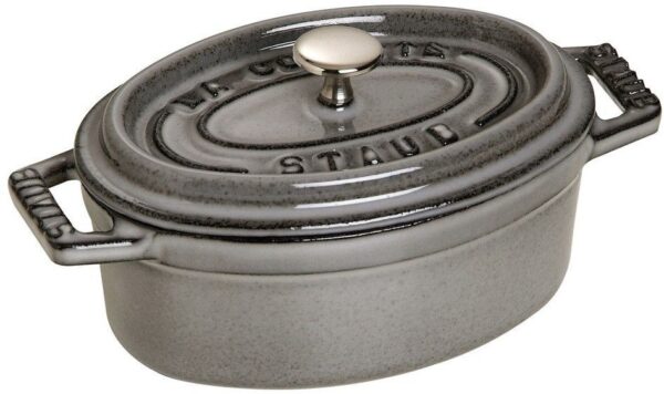 Mini garnek żeliwny owalny Staub - 250 ml, Grafitowy