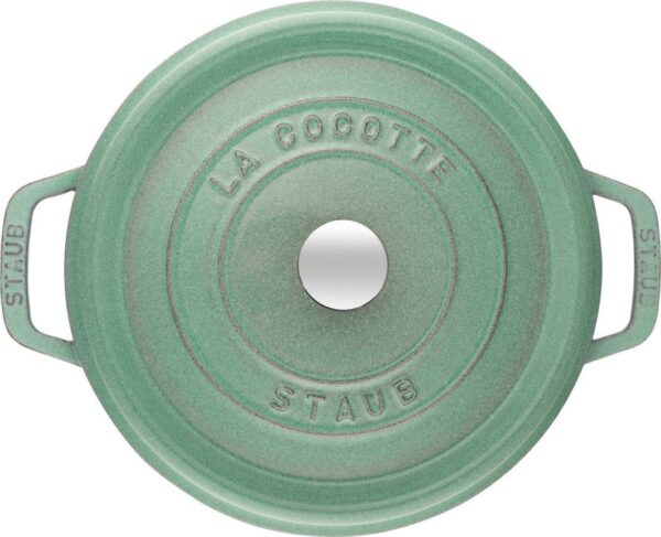 Garnek żeliwny STAUB La Cocotte 2,2 l okrągły miętowy