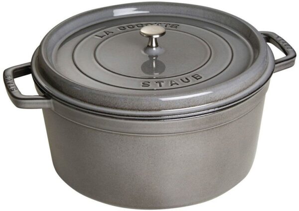 STAUB LA COCOTTE Garnek żeliwny okrągły 12.6 ltr, grafitowy