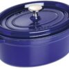 STAUB LA COCOTTE Garnek żeliwny owalny 2.35 ltr, niebieski
