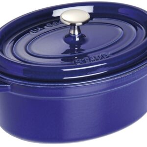 STAUB LA COCOTTE Garnek żeliwny owalny 2.35 ltr, niebieski