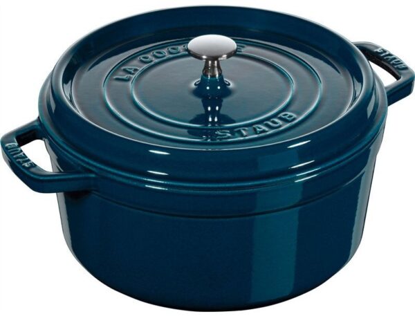 STAUB LA COCOTTE Garnek żeliwny okrągły 6.7 ltr morski