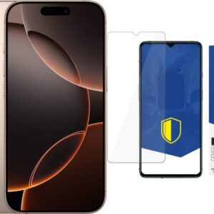 Smartfon Apple iPhone 16 Pro 256GB Desert Titanium (MYNK3) + FlexibleGlass