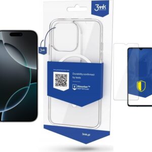 Smartfon Apple iPhone 16 Pro 256GB White Titanium (MYNJ3) + FlexibleGlass + Etui MagCase